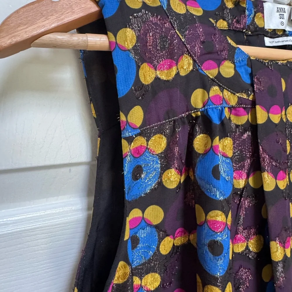 Anna Sui Colorful Patterned Mini Dress. 20th anniversary target collab - Picture 2 of 12